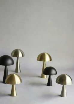 Hübsch Bordslampor-Mush Mini Bordslampa, Svart