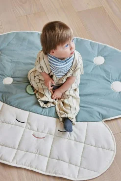 Barn OYOY Barnfiltar|Barnrumsdekoration-Mushroom Lekmatta, Pale Green/Off-white