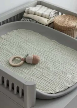 Muslin Amningshandduk 2-pack, Forest Lake Blue