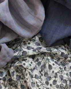 Muslin Babyfilt 3-pack, Blue Olive