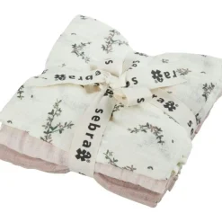 Muslin Babyfilt 3-pack, Blue Olive