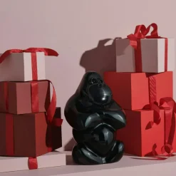 Kosta Boda Skulpturer-My Wide Life Skulptur Gabba Gabba Hey 30,5 cm, Puderrosa