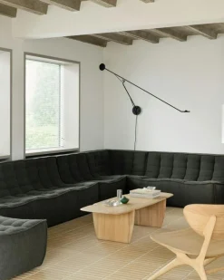 Ethnicraft Fåtöljer|Modulsoffor-N701 Soffa, Old saddle 1-Sits