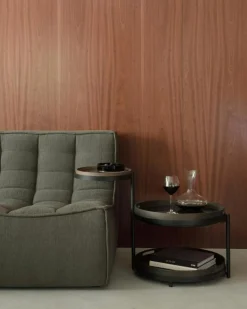 Ethnicraft Fåtöljer|Modulsoffor-N701 Soffa, Old saddle 1-Sits