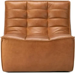 Ethnicraft Fåtöljer|Modulsoffor-N701 Soffa, Old saddle 1-Sits