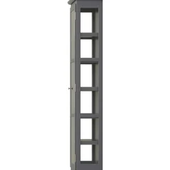 N4 Vitrinskåp, Anthracite