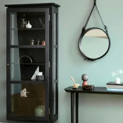 N4 Vitrinskåp, Anthracite