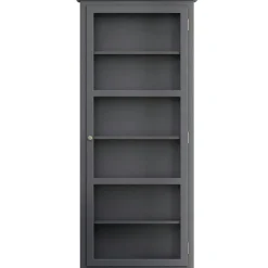 N4 Vitrinskåp, Anthracite