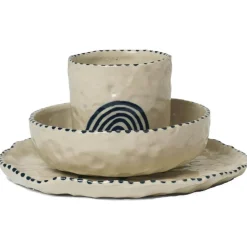 Naive Servis 3 Delar, Rödbrun