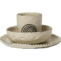 Naive Servis 3 Delar, Rödbrun