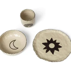 Naive Servis 3 Delar, Rödbrun