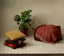 Nandi Kuddfodral 50x50 cm, Masala Yellow