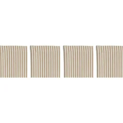 Narrow Stripe Glasunderlägg 10x10 cm 4-pack, Vit