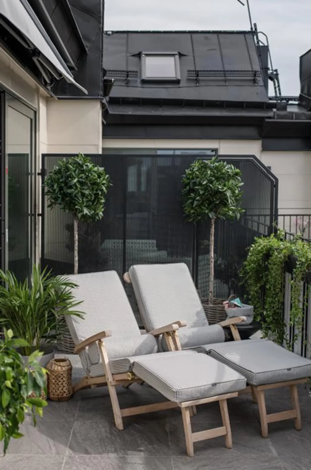 DIYTI Dynor För Utemöbler-Narrow Stripe Solsängsdyna 50x186 cm, Beige