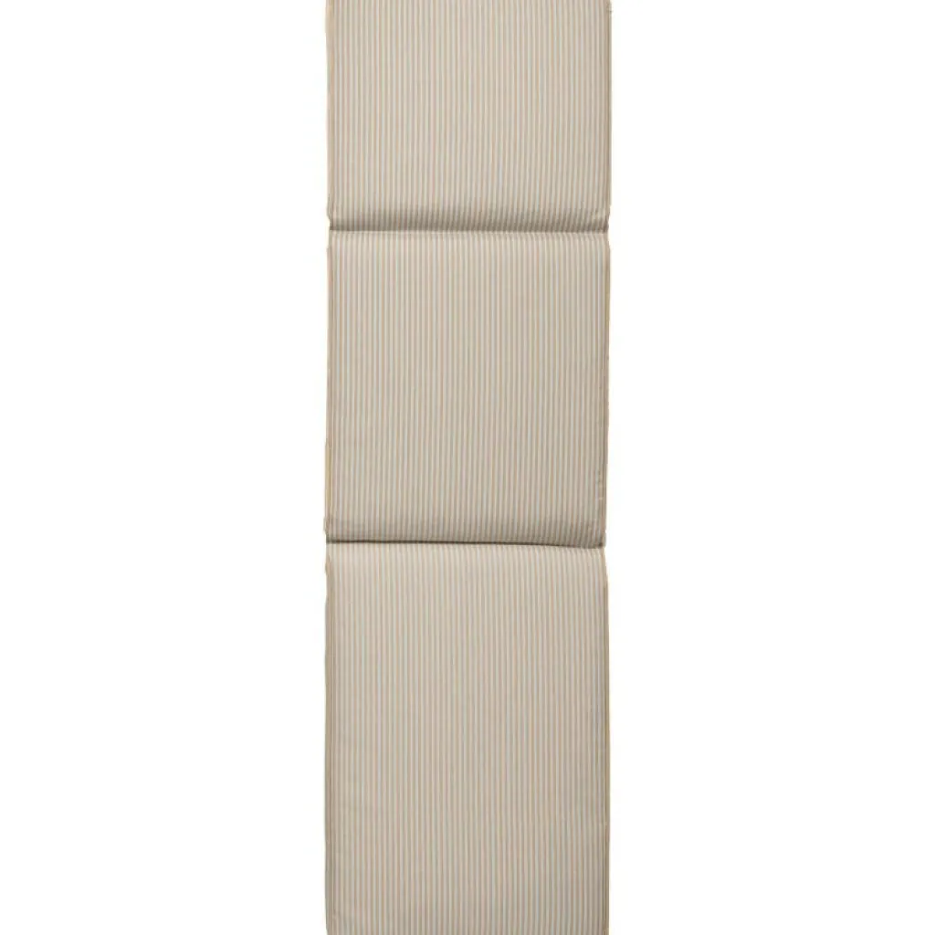 DIYTI Dynor För Utemöbler-Narrow Stripe Solsängsdyna 50x186 cm, Beige