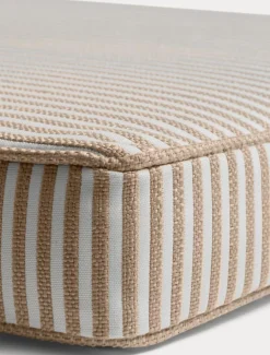 DIYTI Dynor För Utemöbler-Narrow Stripe Solsängsdyna 50x186 cm, Beige