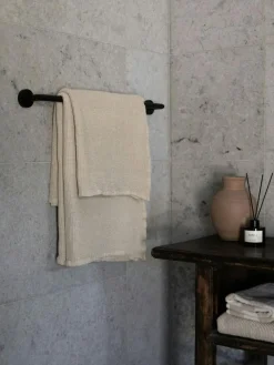 Tell Me More Handdukar & Badlakan-Nella waffle Handduk 100x150 cm, Taupe