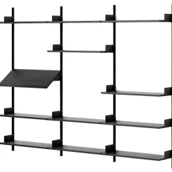 New Works Vägghyllor|Modulära Hyllsystem-Displayhylla 1900 mm, Vit