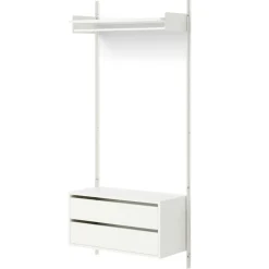 New Works Garderobshylla 1 Skåp Med Lådor, Ek / Svart