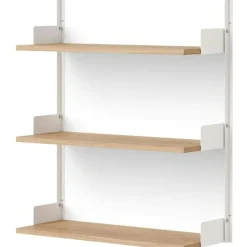 New Works Vägghylla 900 mm, Ek / Svart