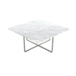 OX Denmarq Soffbord-Ninety Soffbord 80 cm, Stålunderrede, Marmor