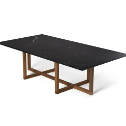 OX Denmarq Soffbord-Ninety Soffbord 120x60x40 cm, Smoked Oak/Brown Emperador