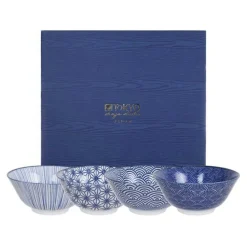 Tokyo Design Studio Serveringsskålar-Nippon Blue Skålar 4 Delar, 50 cl