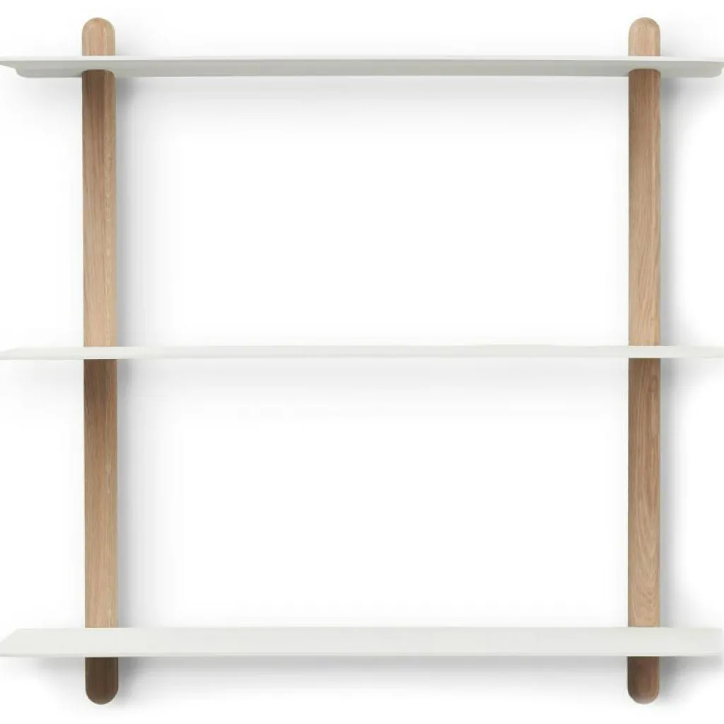 Gejst Vägghyllor-Nivo large A Vägghylla / Vit / Filter Oak
