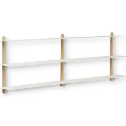 Gejst Vägghyllor-Nivo Vägghylla D, Svart Ask / Svart