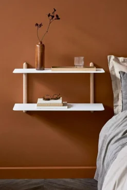 Nivo Vägghylla F, Svart Ask / Svart