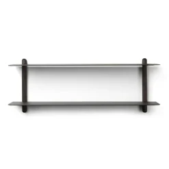 Nivo Vägghylla F, Svart Ask / Svart