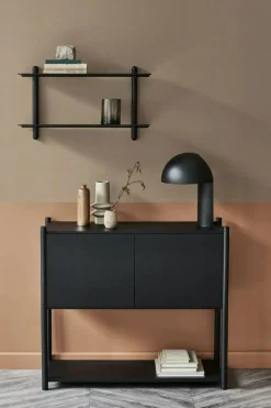 Nivo Vägghylla F, Svart Ask / Svart