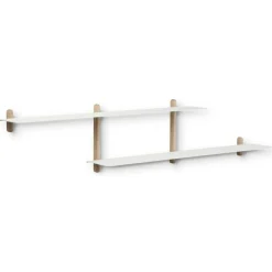 Gejst Vägghyllor-Nivo Vägghylla H, Svart Ask / Svart