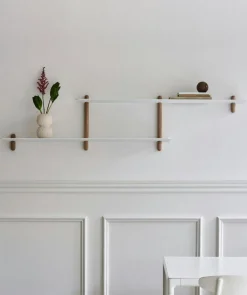 Gejst Vägghyllor-Nivo Vägghylla H, Svart Ask / Svart