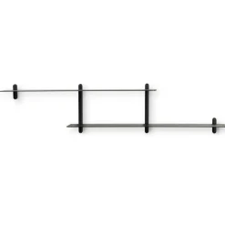 Gejst Vägghyllor-Nivo Vägghylla H, Svart Ask / Svart