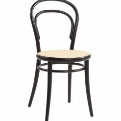 No 14 Matstol 2-pack, Svart / Rotting