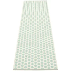 Pappelina Utomhusmattor & Balkongmattor|Plastmattor-Noa Matta 70x250 cm, Pale Turquoise/Vanilla