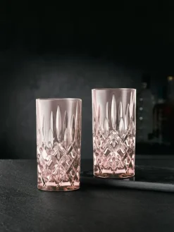 Nachtmann Highballglas & Longdrinkglas-Noblesse Longdrinkglas 37 cl 2-pack, Rose