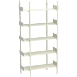 Nobuko Bokhylla 7 Hyllplan, Vit