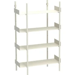 Nobuko Bokhylla 7 Hyllplan, Vit