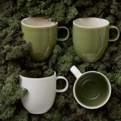 Studio Round Kaffekoppar-North Mugg 4-pack, River Mix