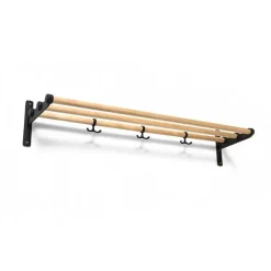 Nostalgi Hatthylla / Skohylla 100 cm, Svart / Björk