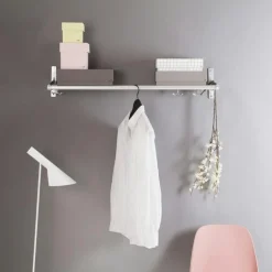 Essem Design Skohyllor|Hatthyllor-Nostalgi Påbyggnadsdel Till Hatthylla / Skohylla, Aluminium / Ek