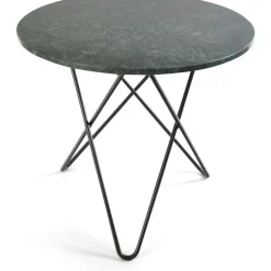 O Dining Table Matbord Ø100 cm, Svart/Svart marmor