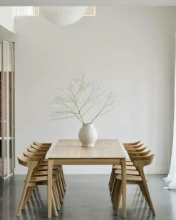 Oak Bok Matbord Utdragbar Ek, 160-240x90 cm