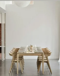 Oak Bok Matbord Utdragbar Ek, 160-240x90 cm