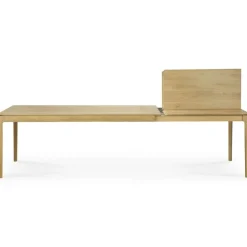 Oak Bok Matbord Utdragbar Ek, 160-240x90 cm