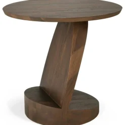 Ethnicraft Sängbord & Nattduksbord|Sängbord & Nattduksbord-Oblic Sidobord Teak, Svart