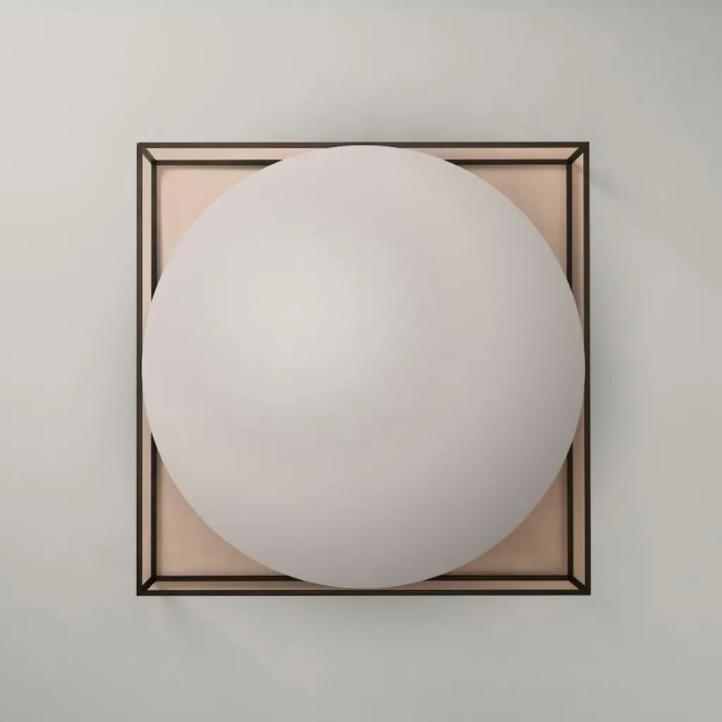 Decotique Soffbord-Observe Soffbord 89x89 cm, Rökfärgat Glas / Spegelglas