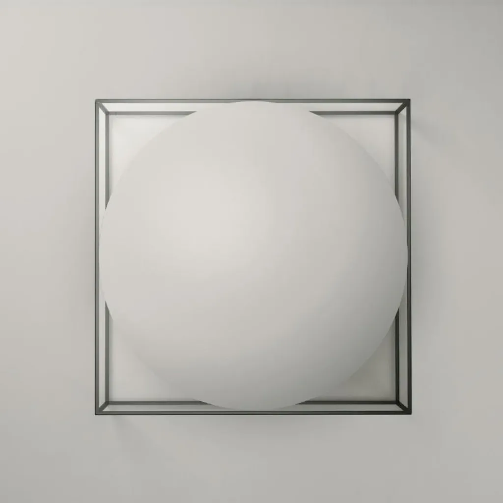 Decotique Soffbord-Observe Soffbord 89x89 cm, Rökfärgat Glas / Spegelglas